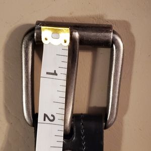 Mens Black Leather Belt Size 44